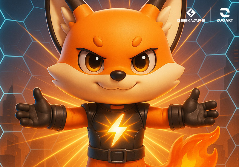 基克纳科技品牌吉祥物-火焰狐狸